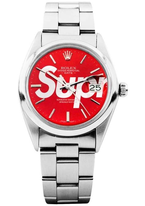 supreme rolex replica|supreme x Rolex oyster perpetual date.